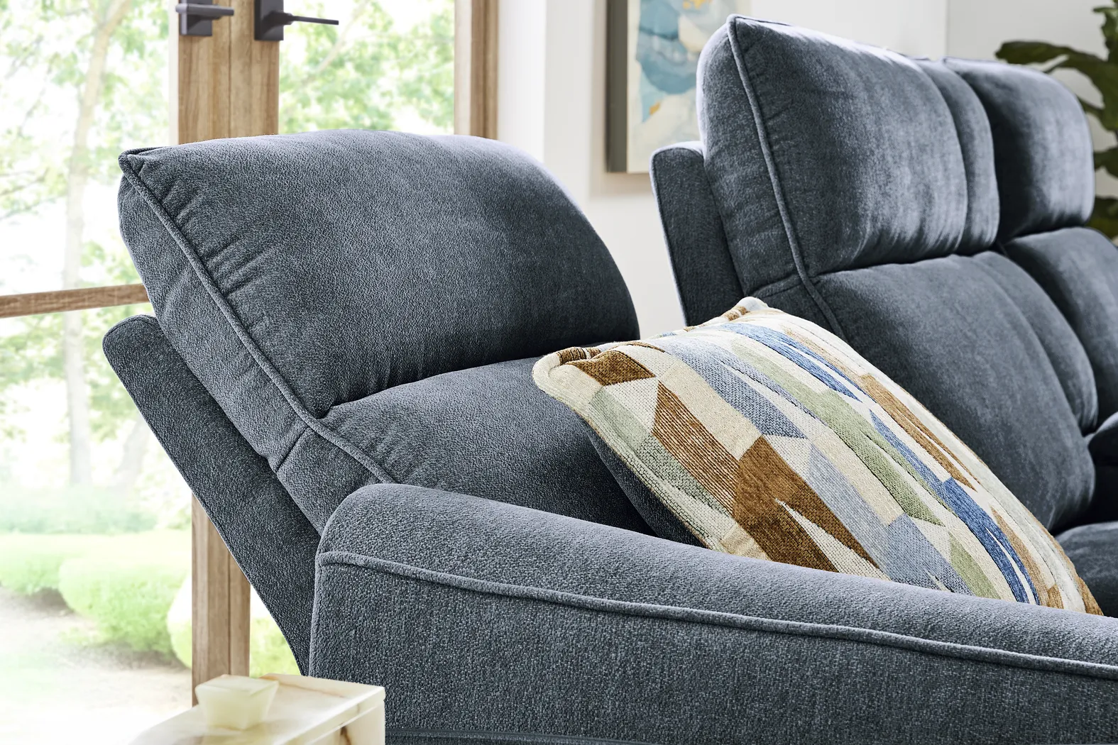 Tremont Indigo 7 Pc Power Reclining Sectional Living Room - Thumbnail - Image 16