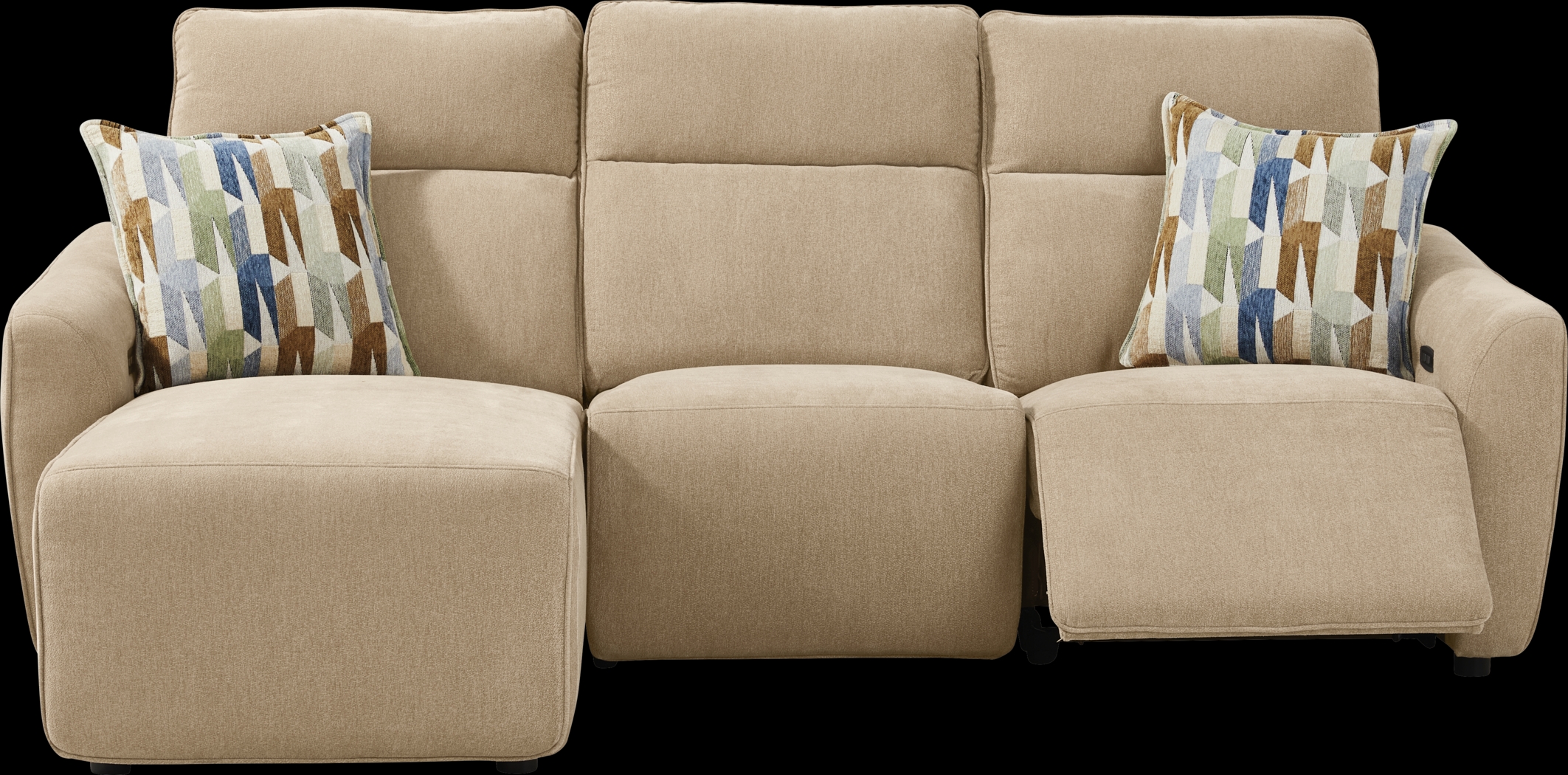 Tremont Sand 3 Pc Power Reclining Sectional - Thumbnail - Image 1