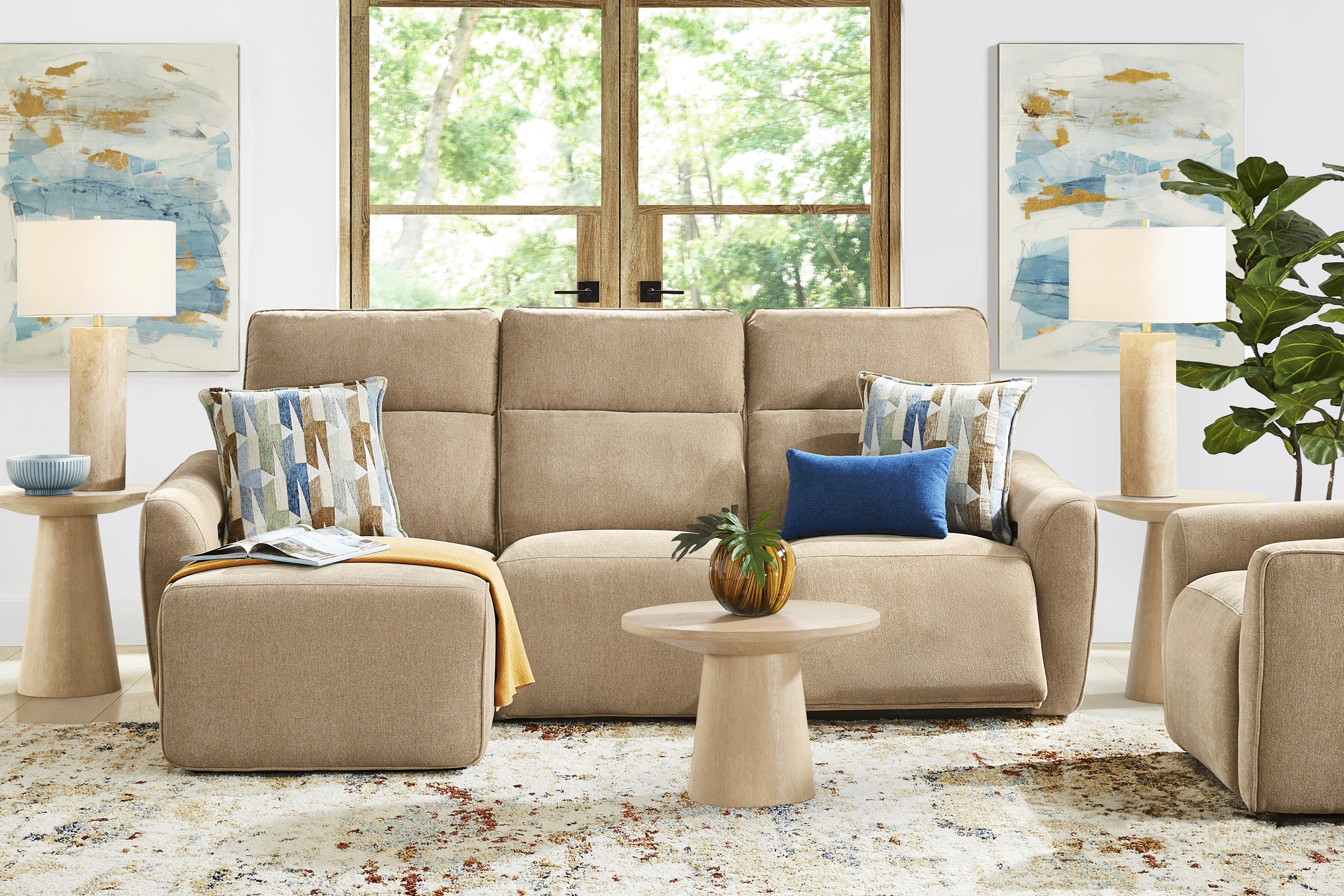 Tremont Sand 3 Pc Power Reclining Sectional - Thumbnail - Image 2