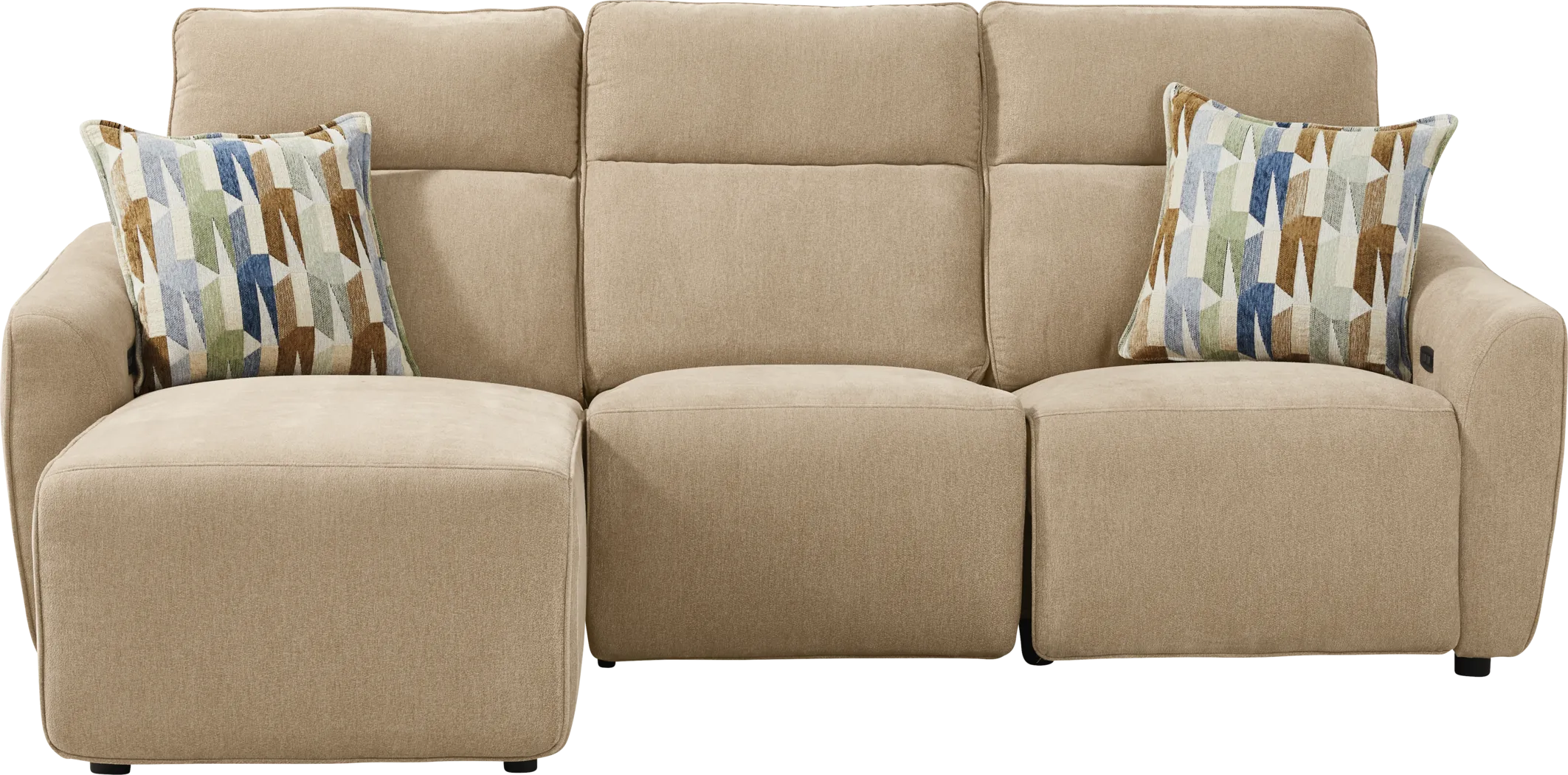 Tremont Sand 3 Pc Power Reclining Sectional - Thumbnail - Image 4