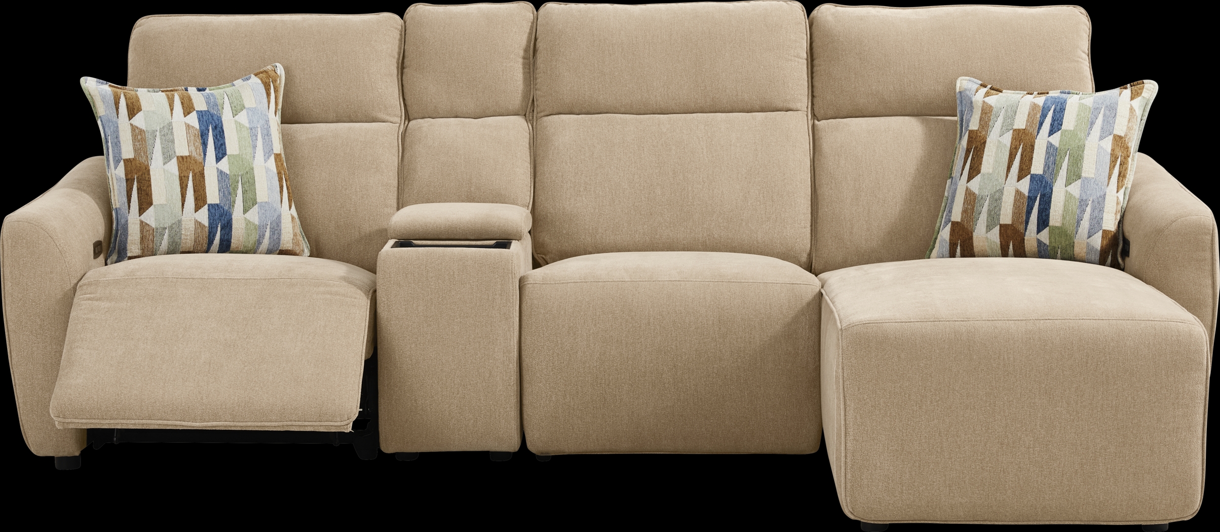 Tremont Sand 4 Pc Power Reclining Sectional - Thumbnail - Image 1