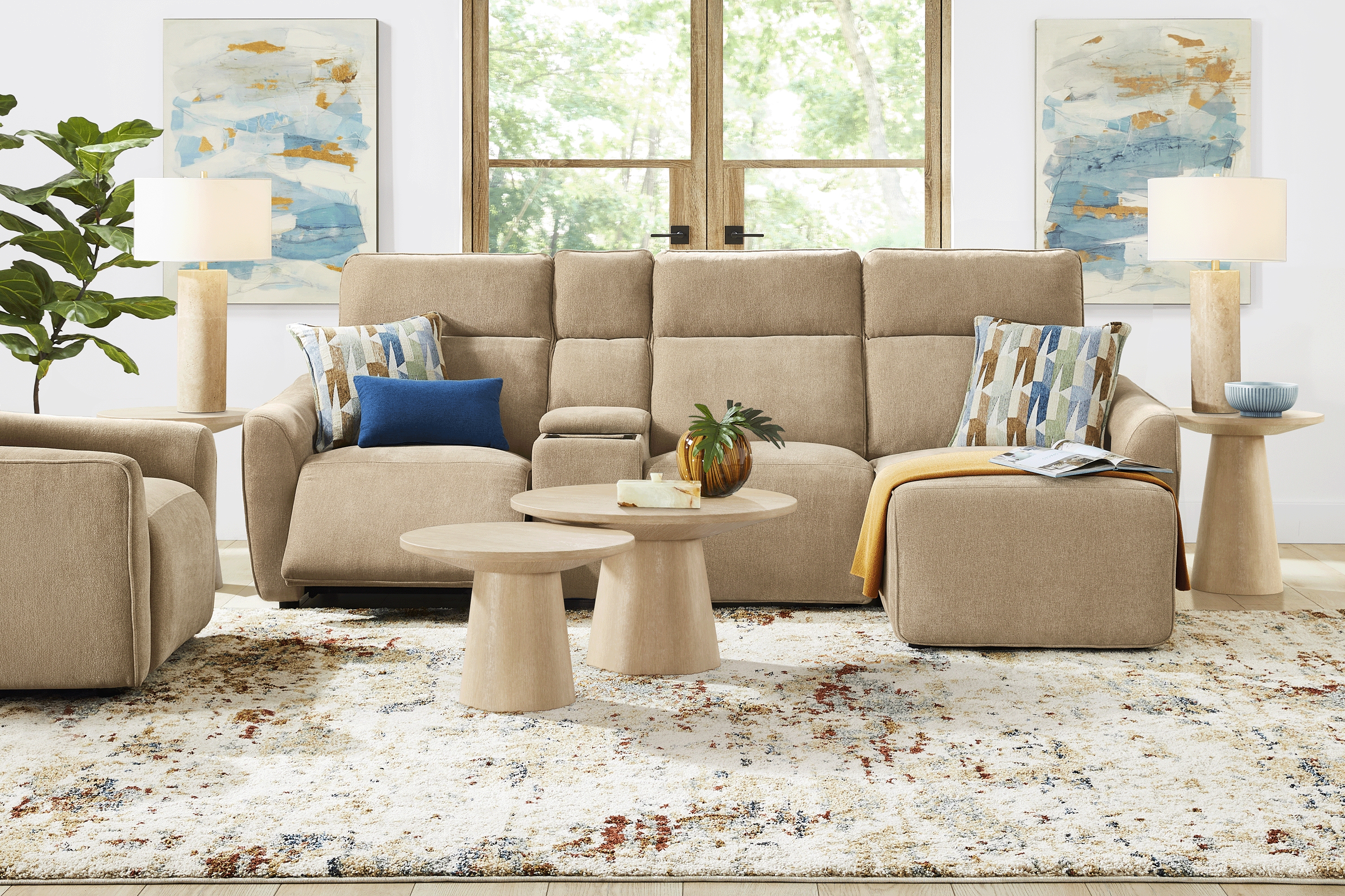 Tremont Sand 4 Pc Power Reclining Sectional - Thumbnail - Image 2