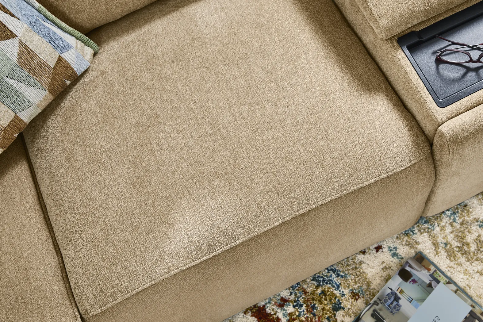 Tremont Sand 7 Pc Power Reclining Sectional Living Room - Thumbnail - Image 5