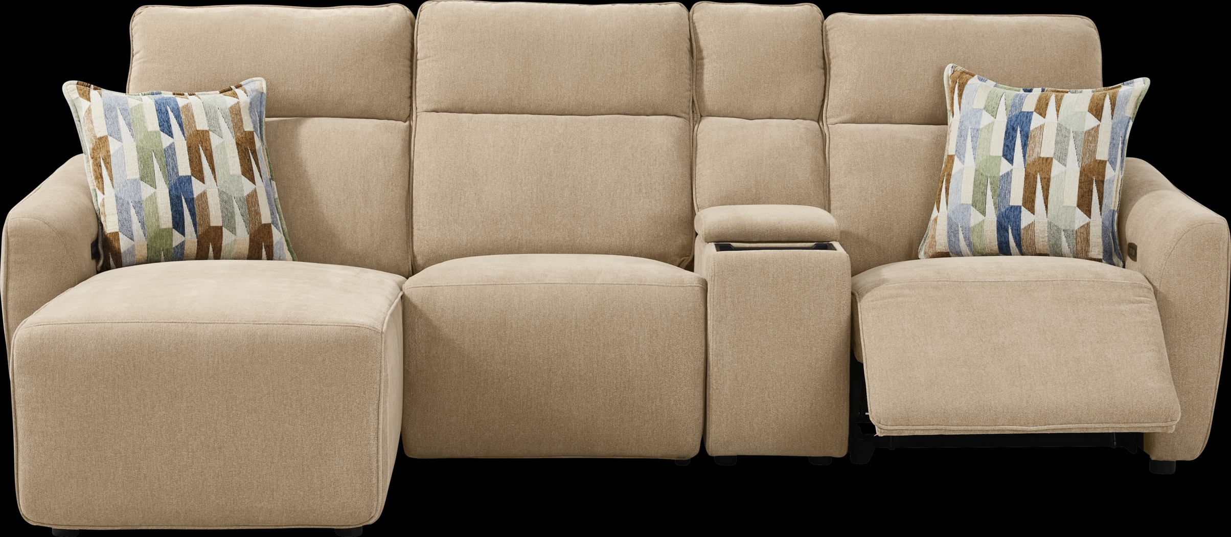 Tremont Sand 4 Pc Power Reclining Sectional - Thumbnail - Image 1