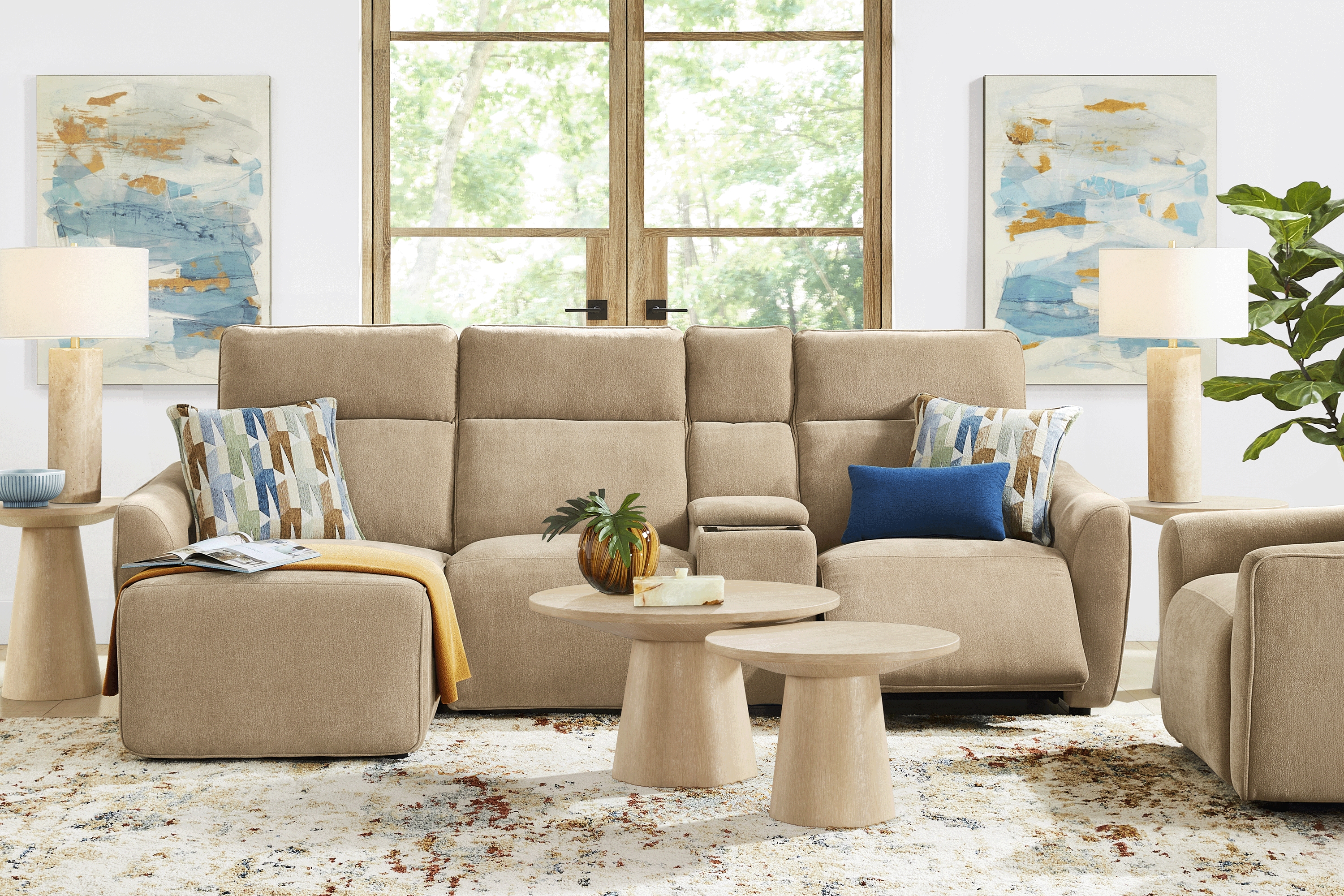 Tremont Sand 4 Pc Power Reclining Sectional - Thumbnail - Image 2