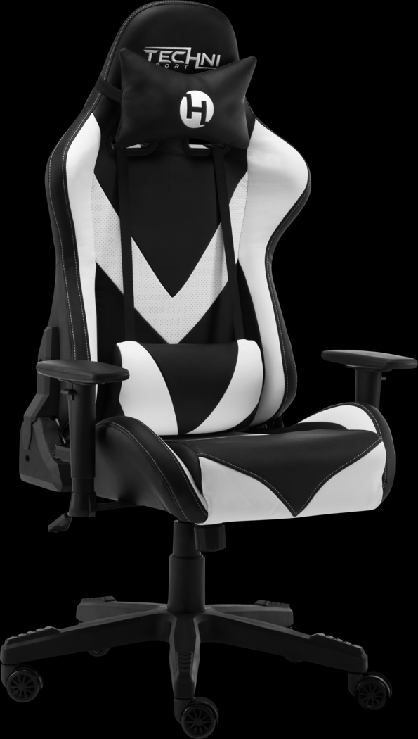 Trendiac White/Black PC Gaming Chair - Thumbnail - Image 1