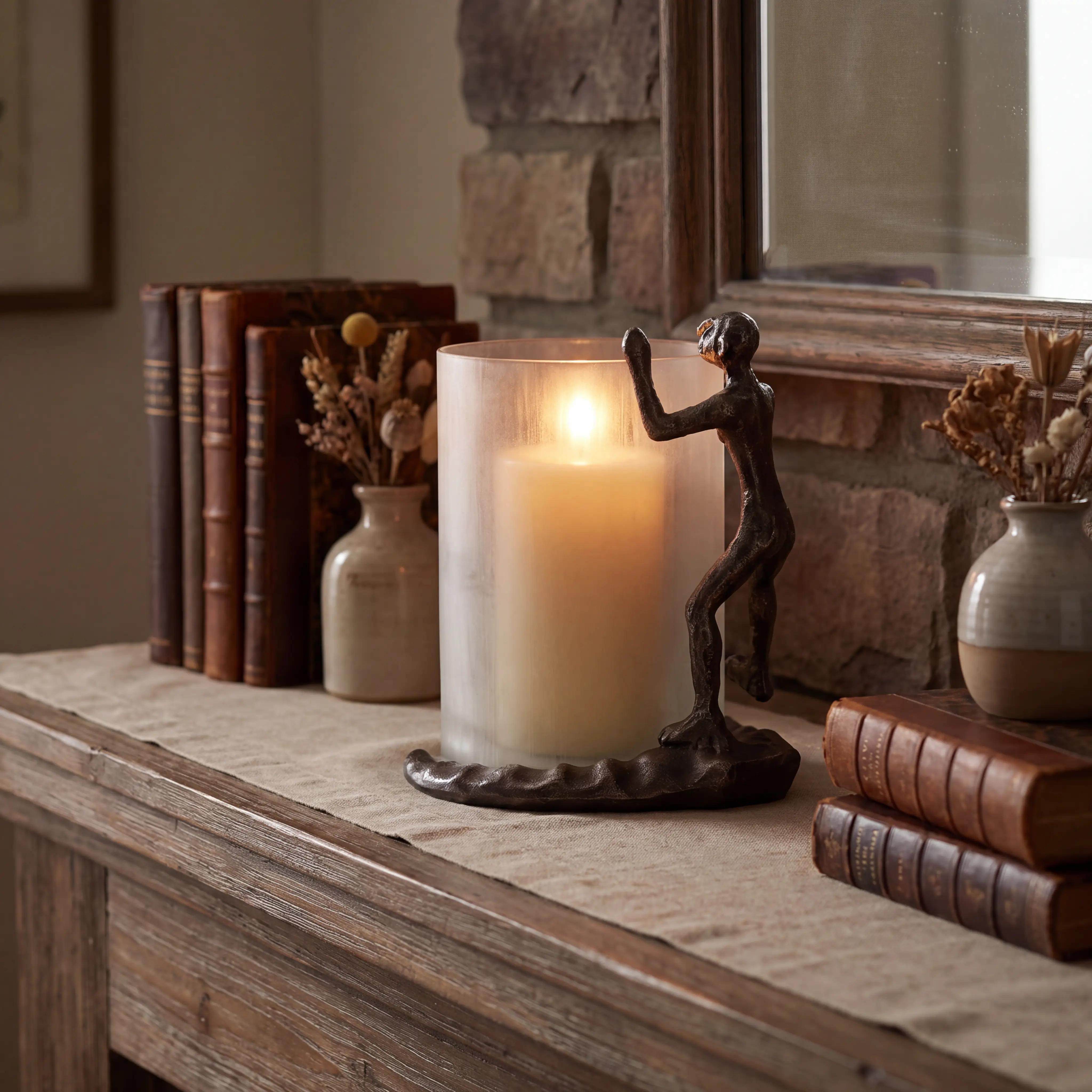 Trepador Silver Hurricane Candle Holder - Thumbnail - Image 2