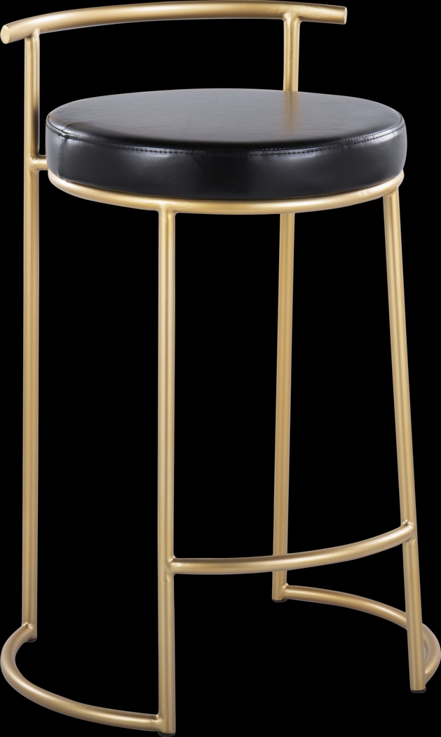 Trepassey I Black Counter Height Stool, Set of 2 - Thumbnail - Image 4