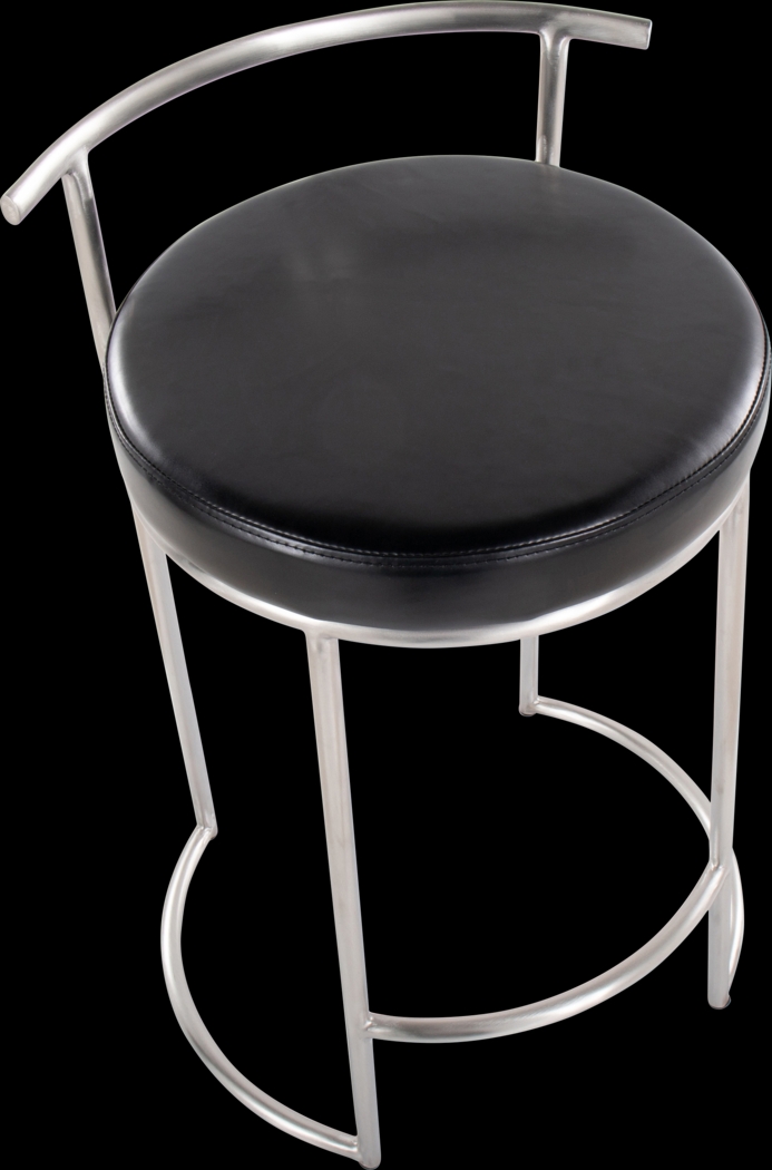 Trepassey II Black Counter Height Stool, Set of 2 - Thumbnail - Image 4