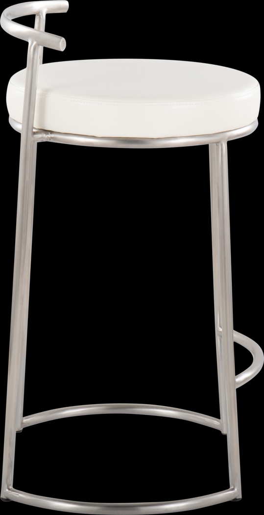 Trepassey II White Counter Height Stool, Set of 2 - Thumbnail - Image 4
