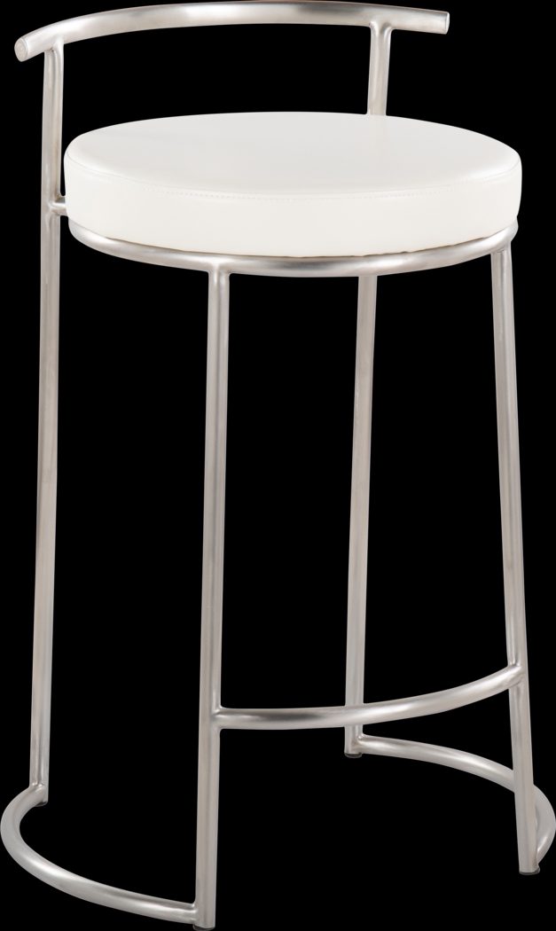 Trepassey II White Counter Height Stool, Set of 2 - Thumbnail - Image 5