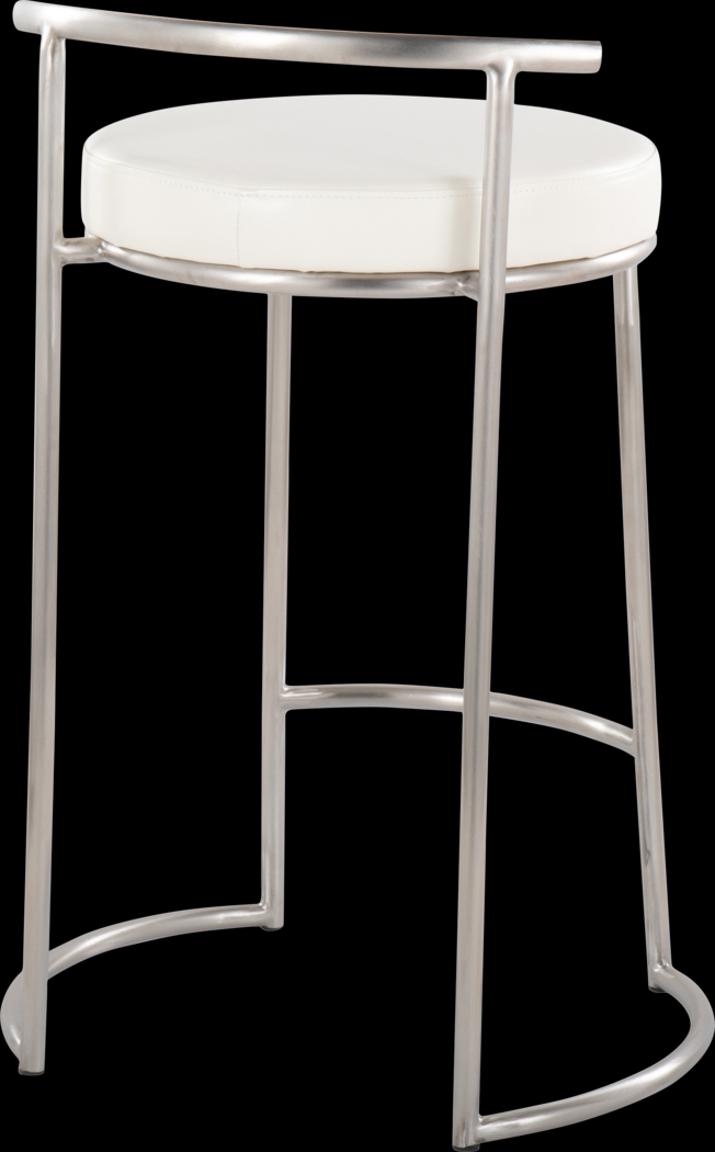 Trepassey II White Counter Height Stool, Set of 2 - Thumbnail - Image 6