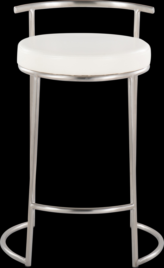 Trepassey II White Counter Height Stool, Set of 2 - Thumbnail - Image 8