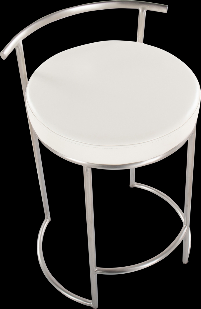 Trepassey II White Counter Height Stool, Set of 2 - Thumbnail - Image 9