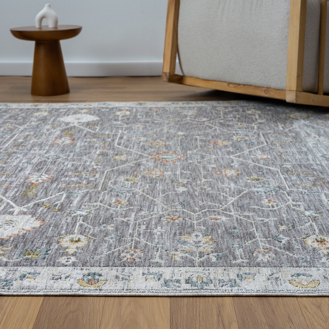 Tresor Gray/Ivory 5' x 8' Rug - Thumbnail - Image 4