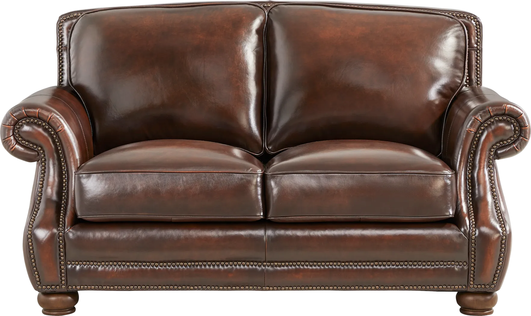 Trevaro Brown Leather 2 Pc Living Room - Thumbnail - Image 8