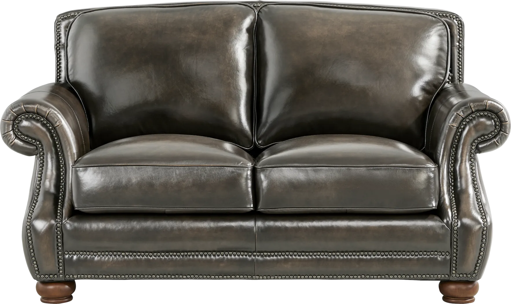 Trevaro Gray Leather 2 Pc Living Room - Thumbnail - Image 8