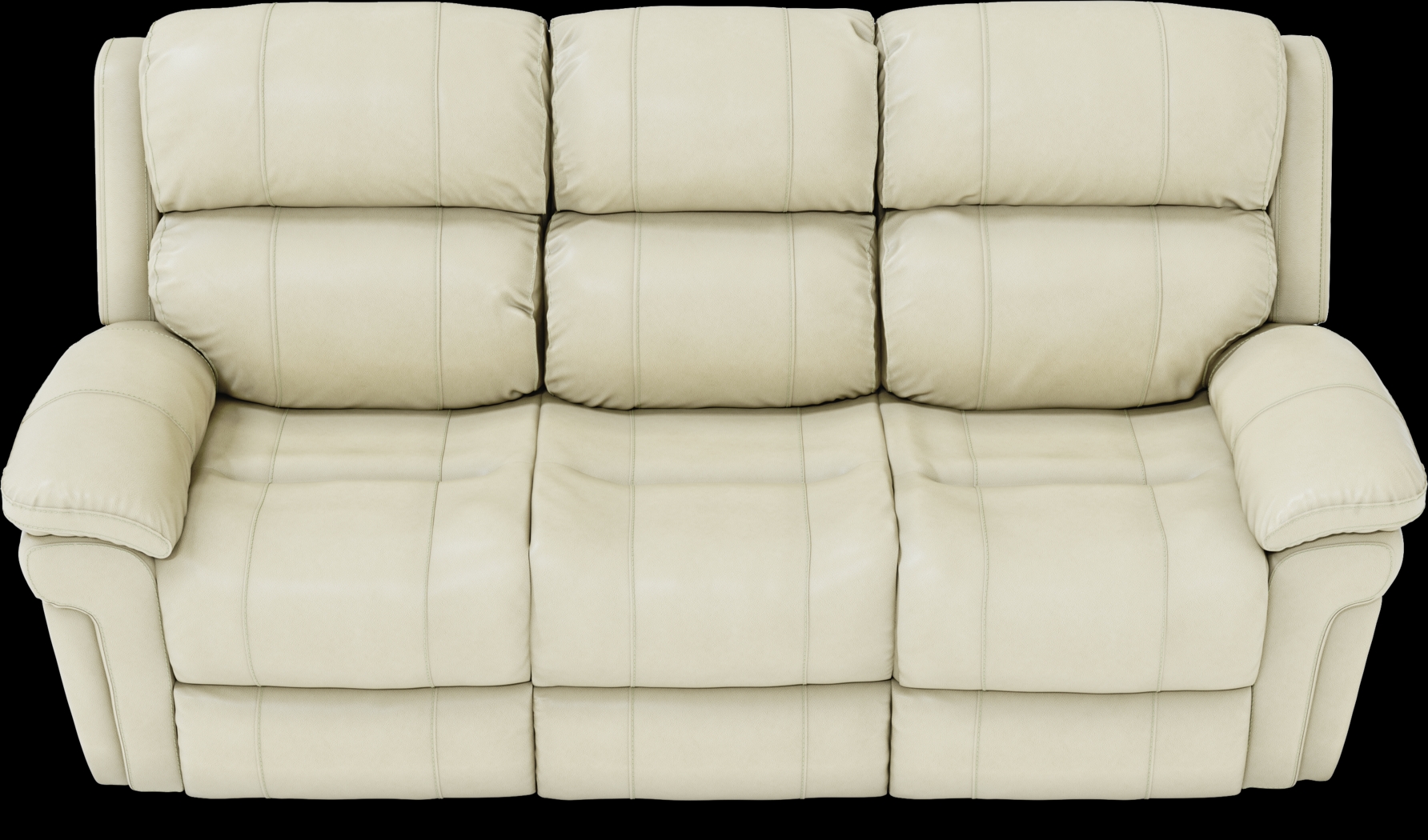 Trevino Cream Leather 2 Pc Living Room with Reclining Sofa - Thumbnail - Image 3
