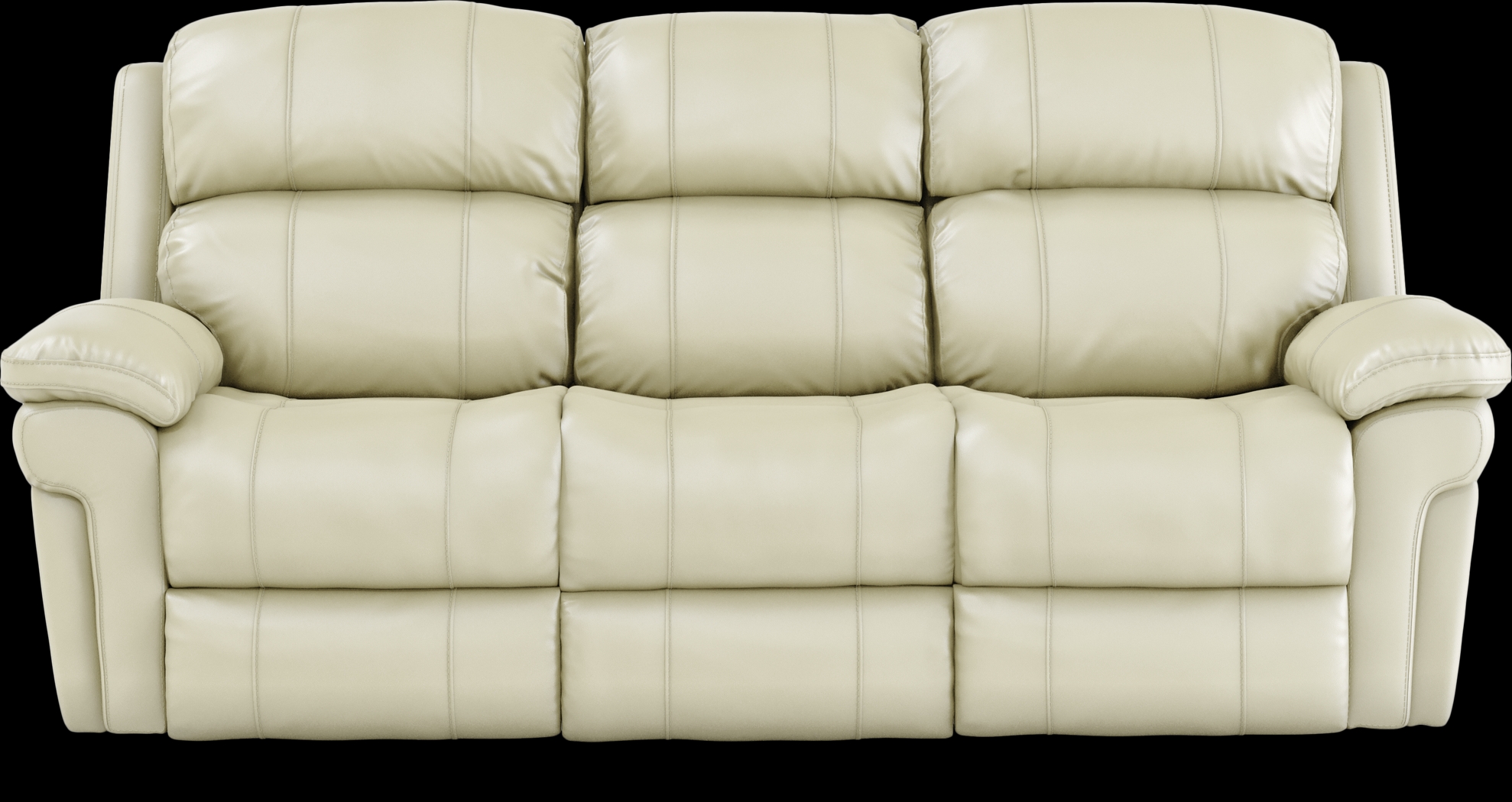 Trevino Cream Leather 2 Pc Living Room with Reclining Sofa - Thumbnail - Image 2