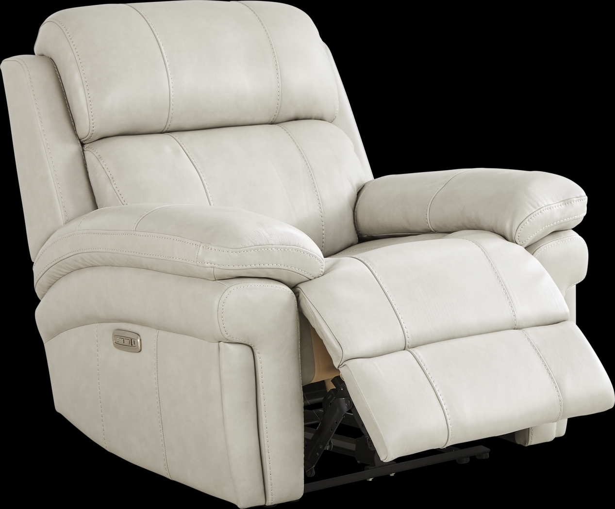 Trevino Lane Gray Leather 8 Pc Dual Power Reclining Living Room with Reclining Sofa - Thumbnail - Image 9