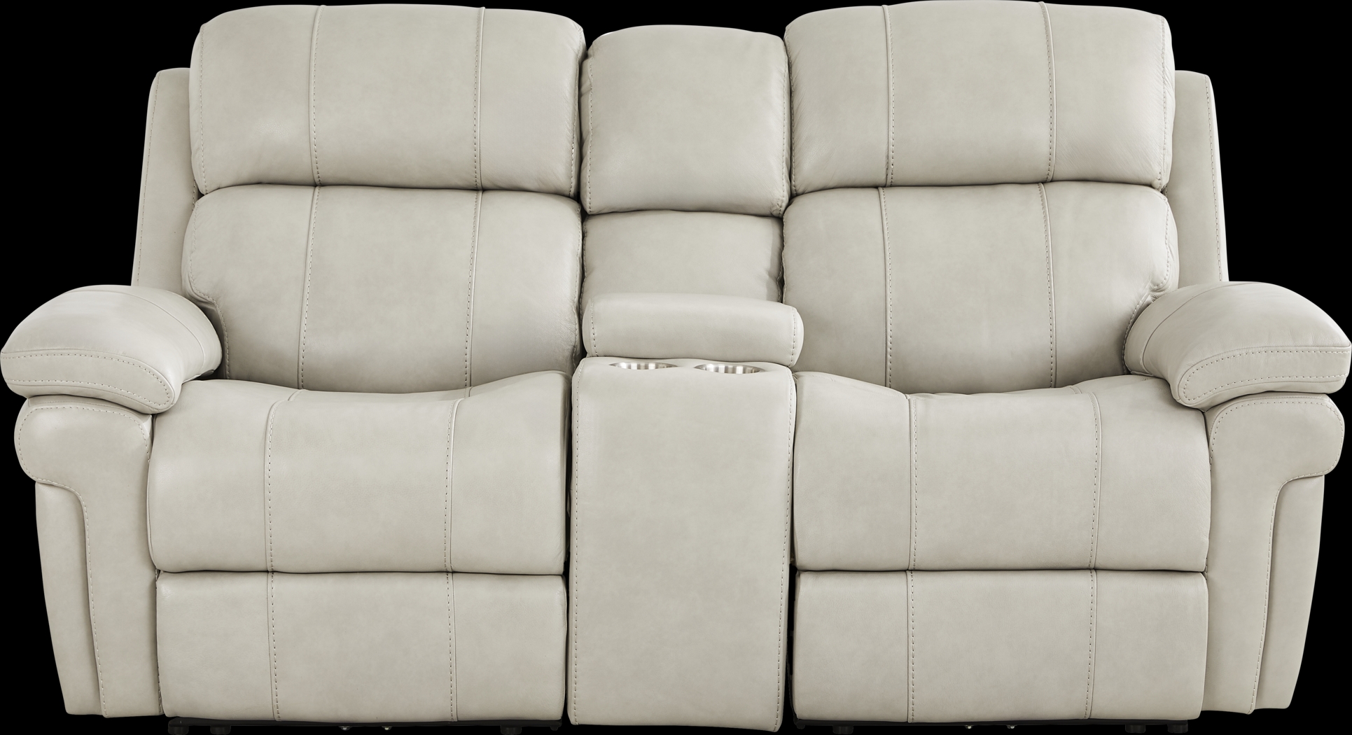 Trevino Lane Gray Leather 8 Pc Dual Power Reclining Living Room with Reclining Sofa - Thumbnail - Image 3