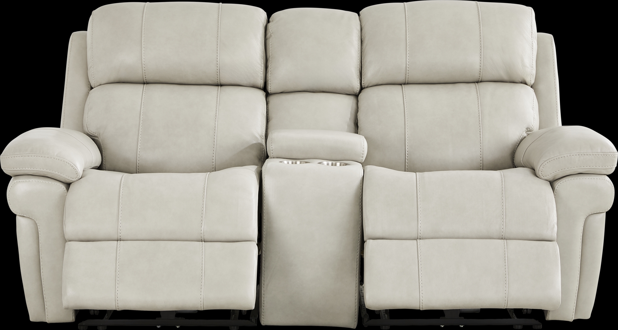 Trevino Lane Gray Leather 8 Pc Dual Power Reclining Living Room with Reclining Sofa - Thumbnail - Image 2