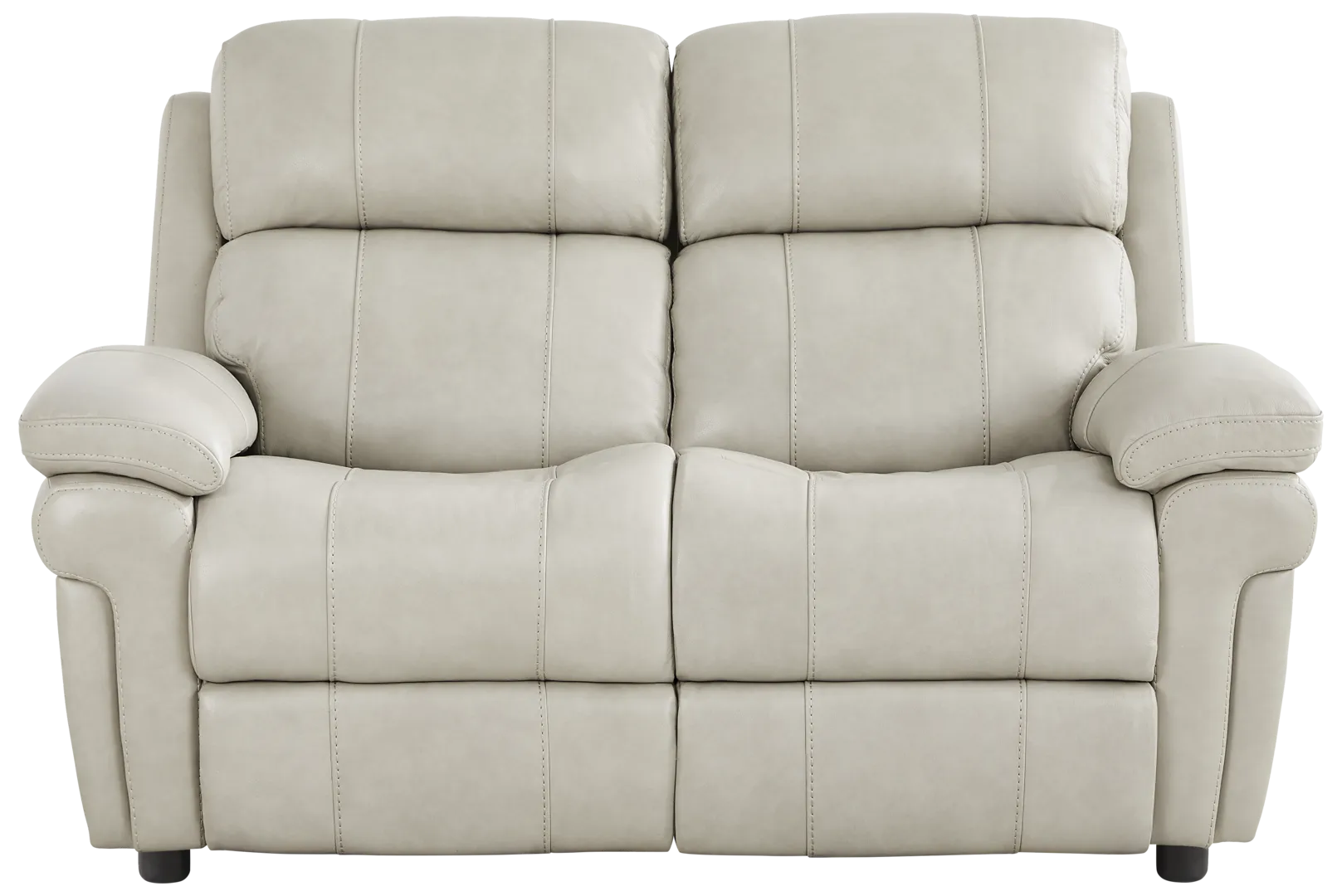 gray stationary loveseat