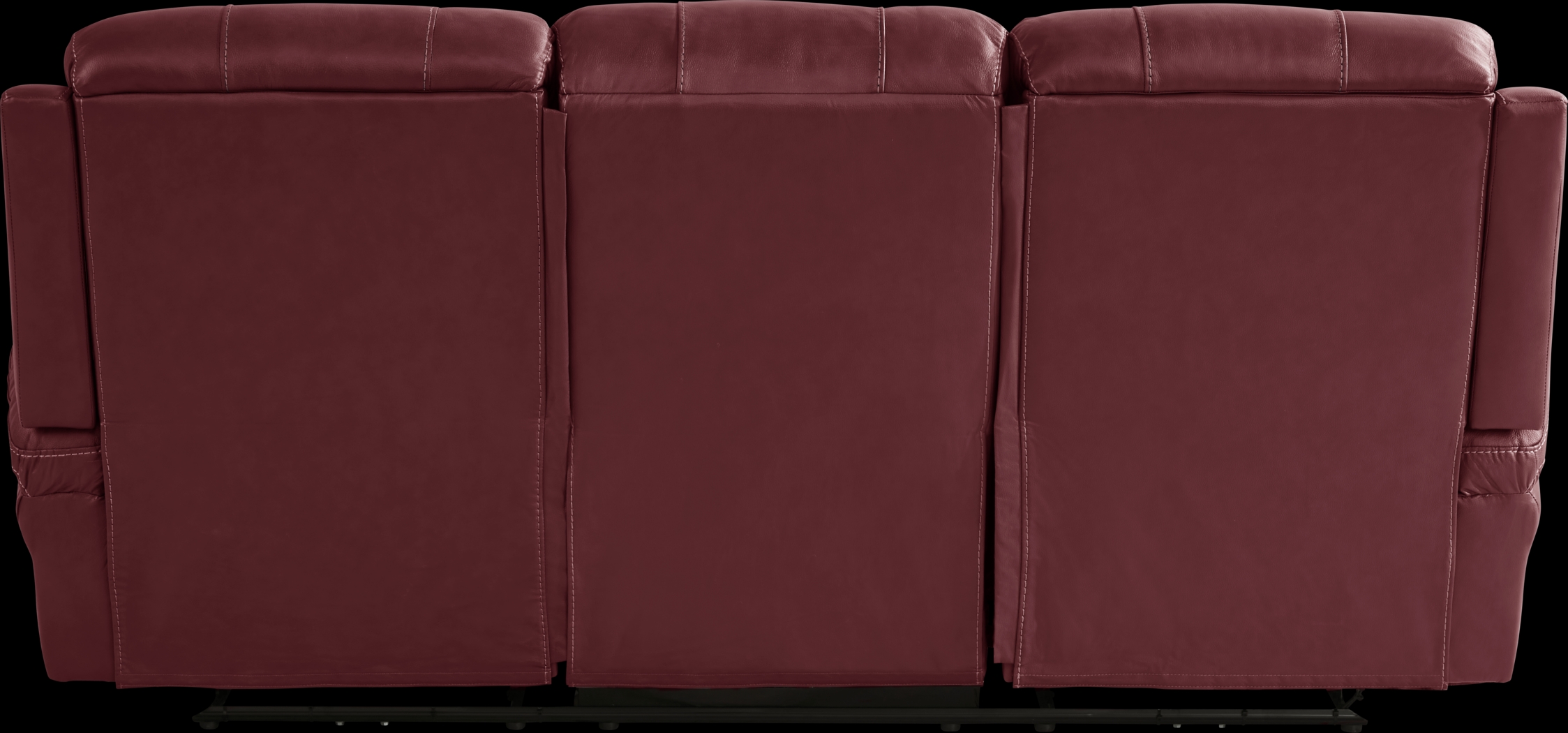 Trevino Place Burgundy Leather 8 Pc Living Room with Reclining Sofa - Thumbnail - Image 6