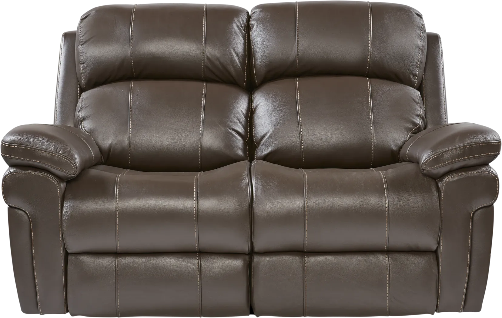 Trevino Place Chocolate Leather 7 Pc Living Room with Reclining Sofa - Thumbnail - Image 7
