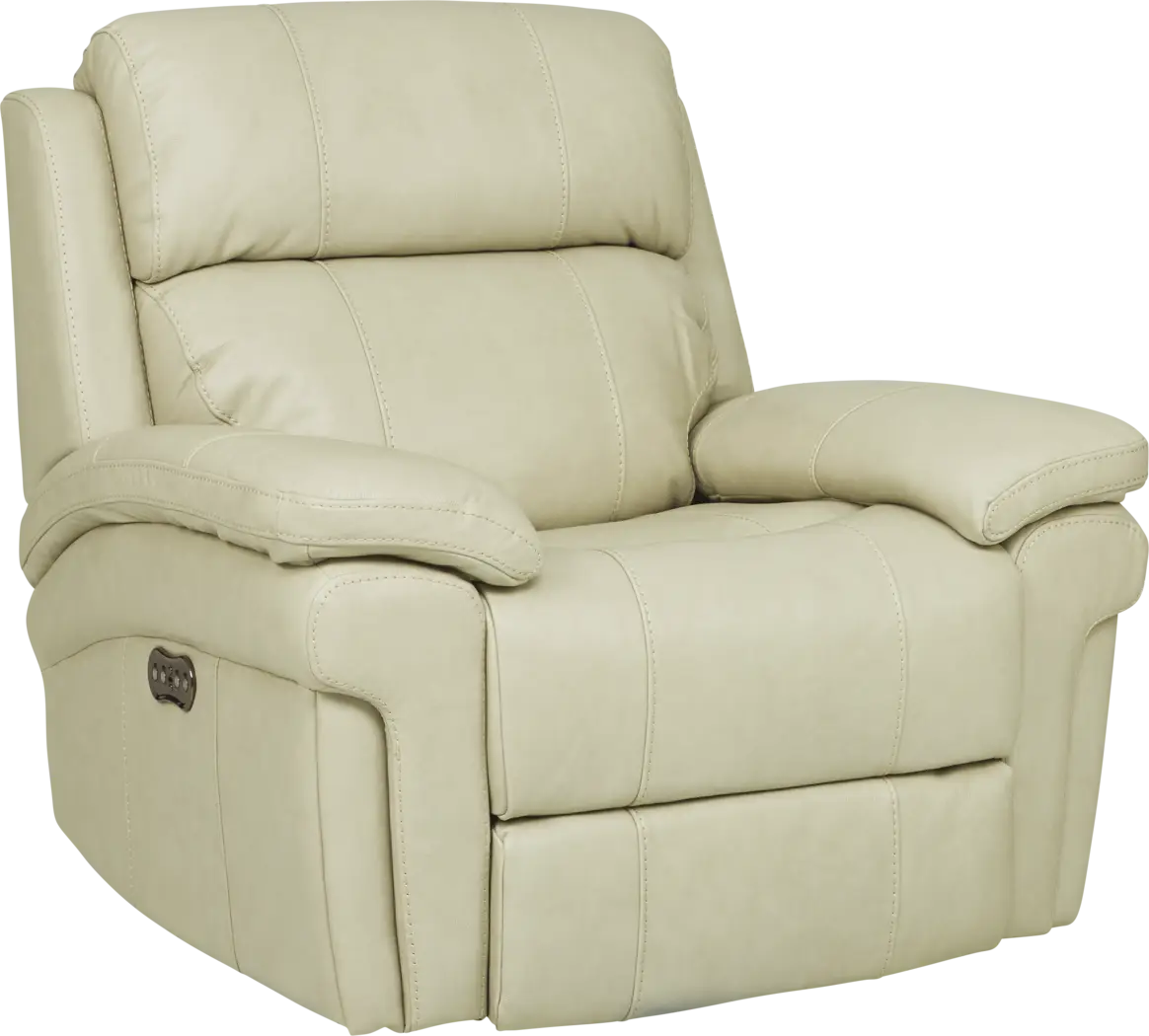 Trevino Place Cream Leather 3 Pc Living Room with Reclining Sofa - Thumbnail - Image 5