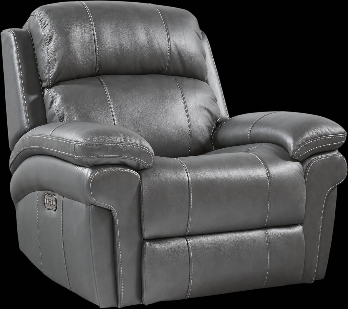 Trevino Place Smoke Leather 8 Pc Living Room with Reclining Sofa - Thumbnail - Image 7