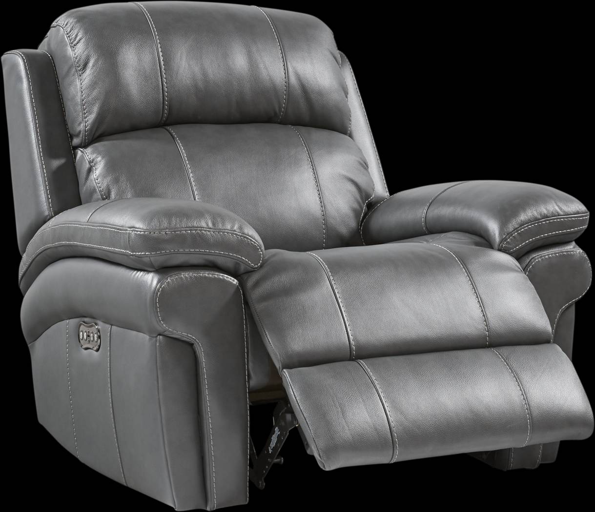 Trevino Smoke Leather 3 Pc Living Room with Reclining Sofa - Thumbnail - Image 6