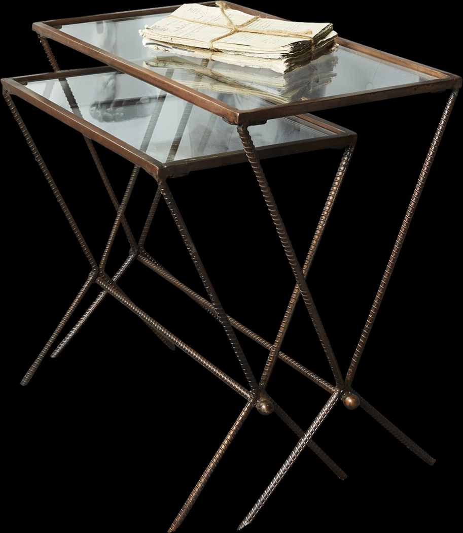 Trevoli Copper Set of 2 Nesting Tables - Thumbnail - Image 1