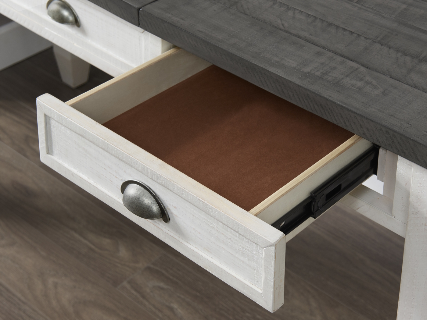 Trevose White Desk with Lift Top and Fingerprint Lock - Thumbnail - Image 7