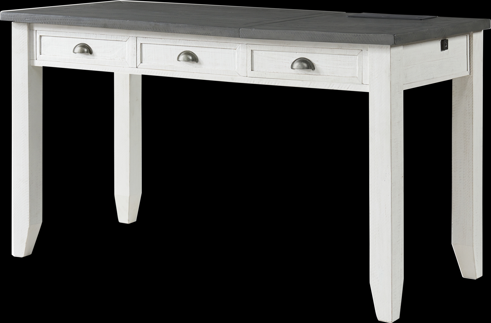 Trevose White Desk with Lift Top and Fingerprint Lock - Thumbnail - Image 1