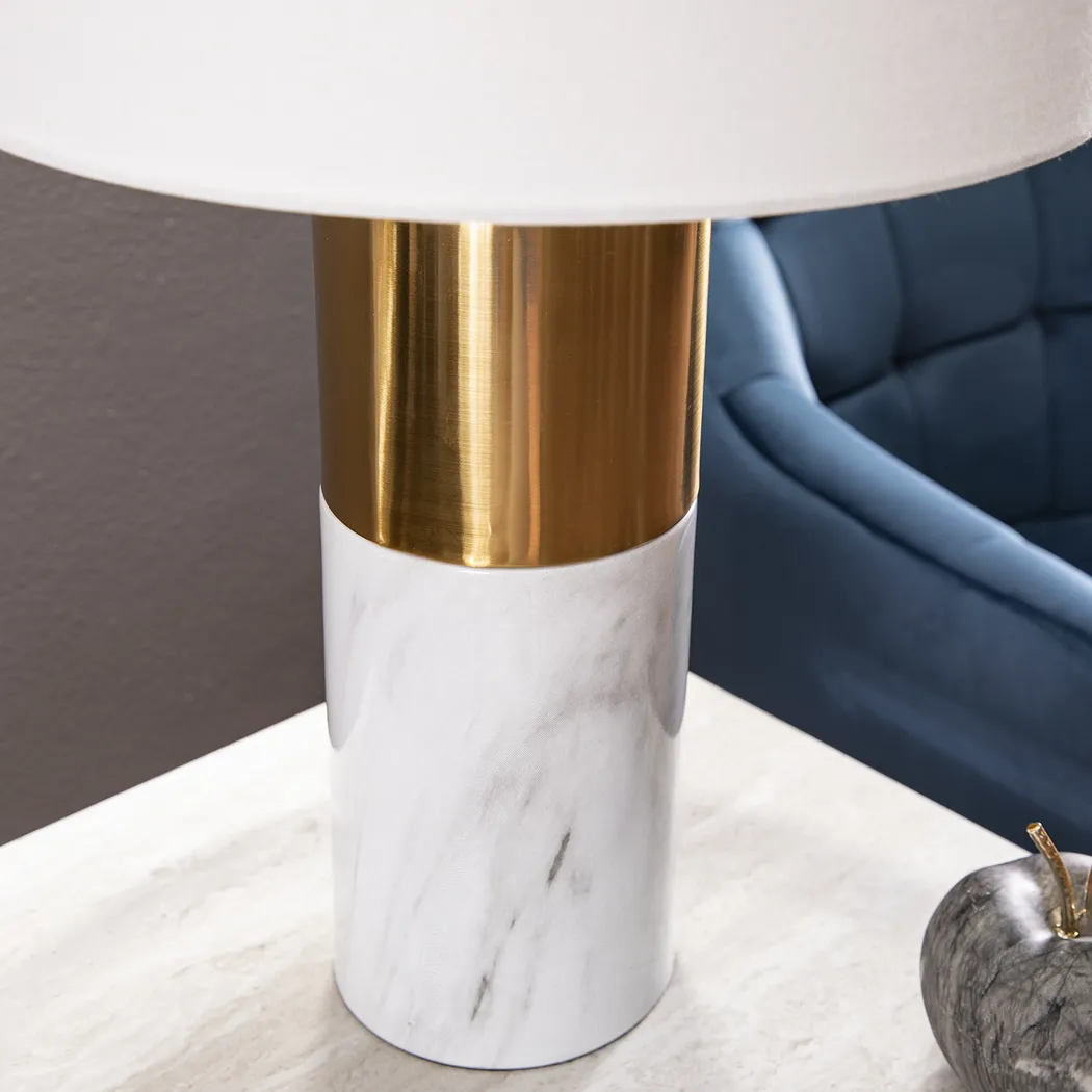 Treymore White Table Lamp - Thumbnail - Image 4