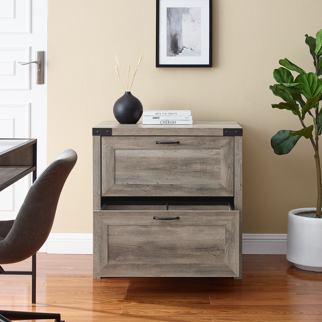 Treymour Gray Filing Cabinet - Thumbnail - Image 2