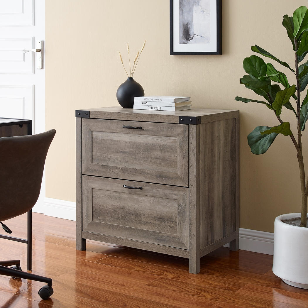 Treymour Gray Filing Cabinet - Thumbnail - Image 4