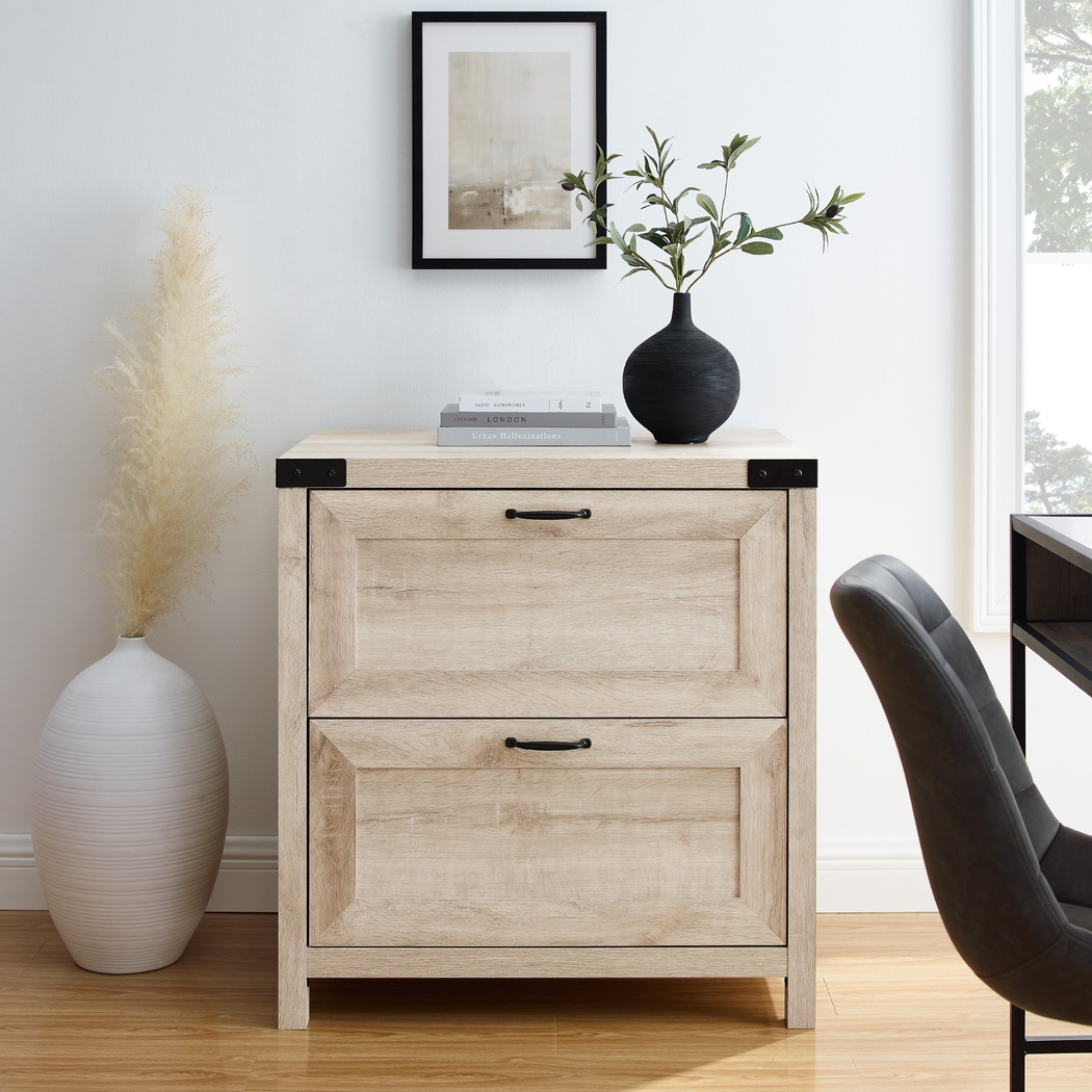Treymour White Oak Filing Cabinet - Thumbnail - Image 3