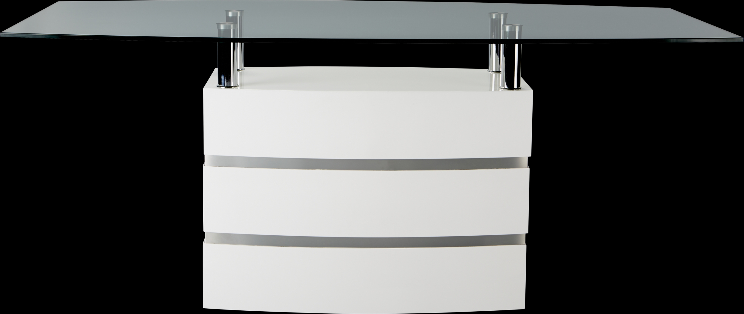 Tria White Rectangle Dining Table - Thumbnail - Image 3