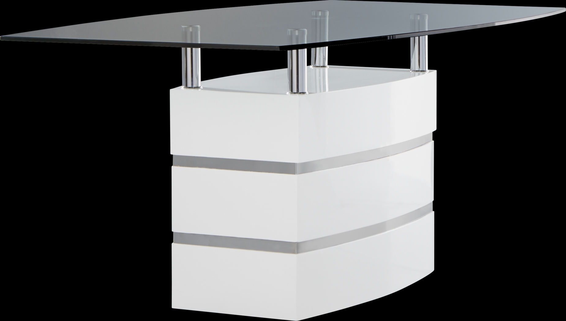 Tria White Rectangle Dining Table - Thumbnail - Image 1