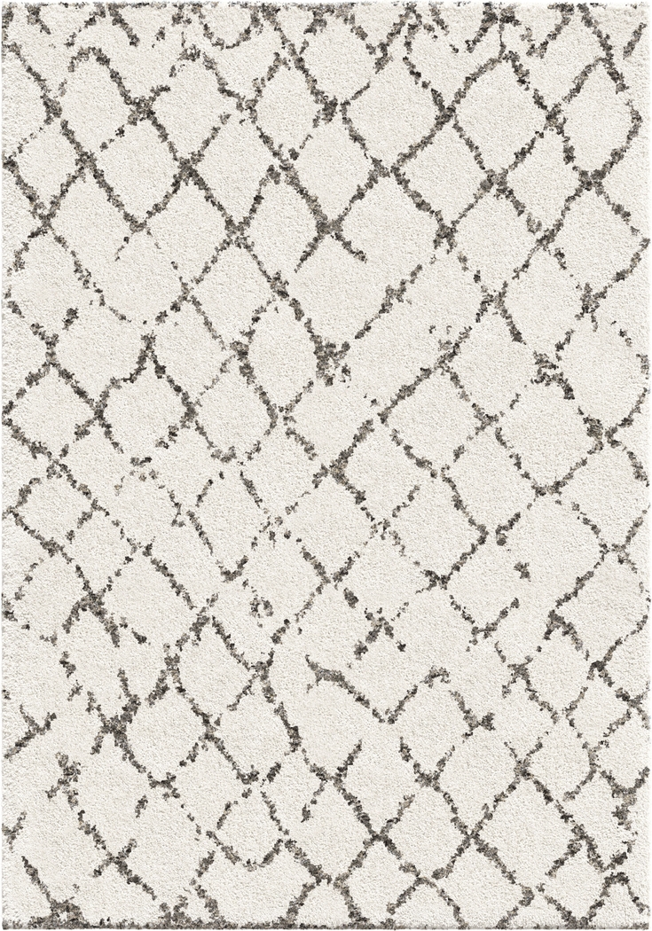 Tribal Lines Ivory 5'3 x 7'4 Rug - Thumbnail - Image 1