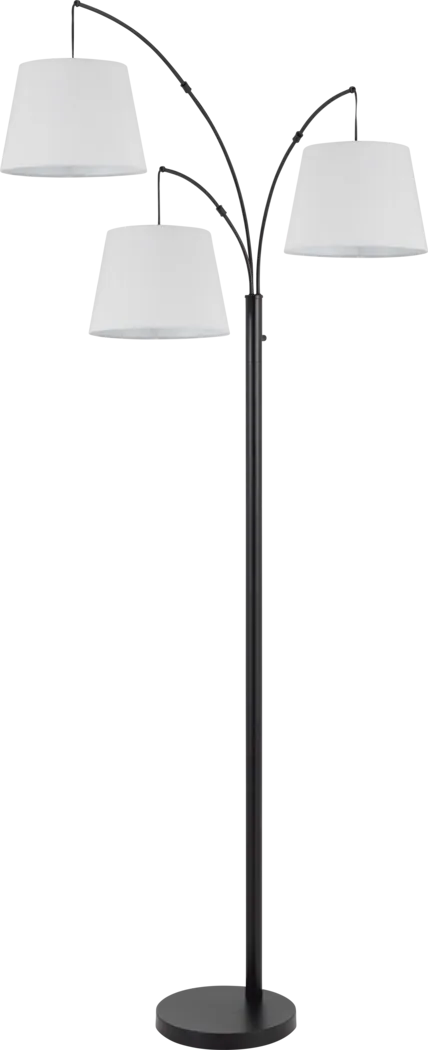 Tribane Bay Black Floor Lamp - Thumbnail - Image 1
