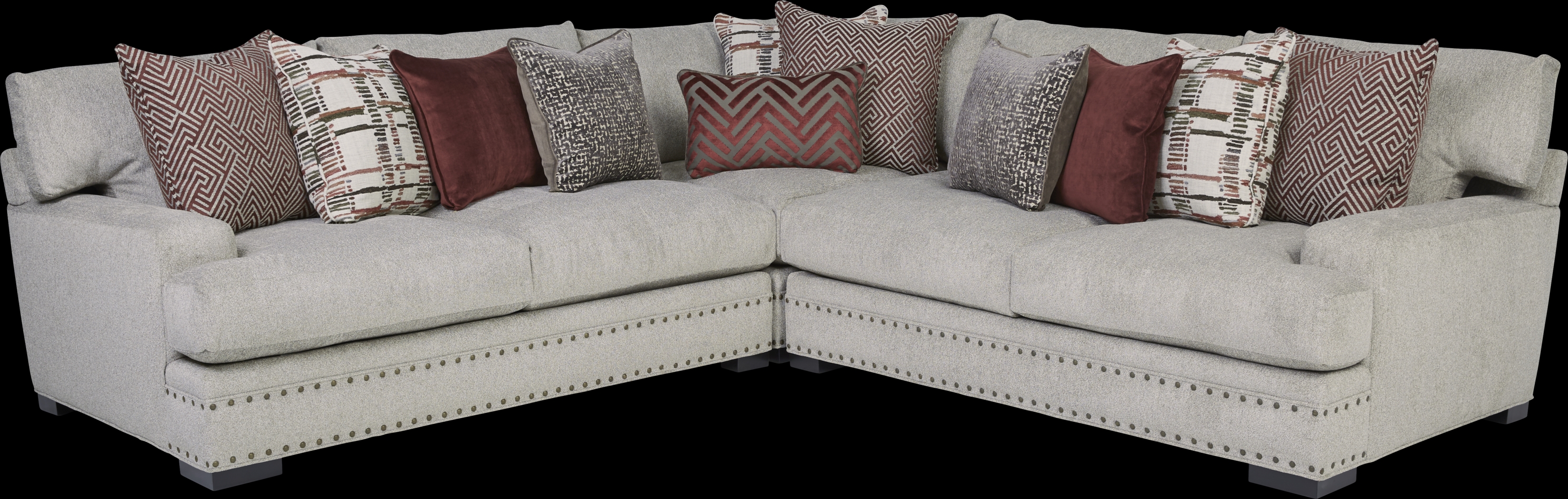 Cindy Crawford Home Tribeca Loft Beige 4 Pc Sectional Living Room - Thumbnail - Image 2