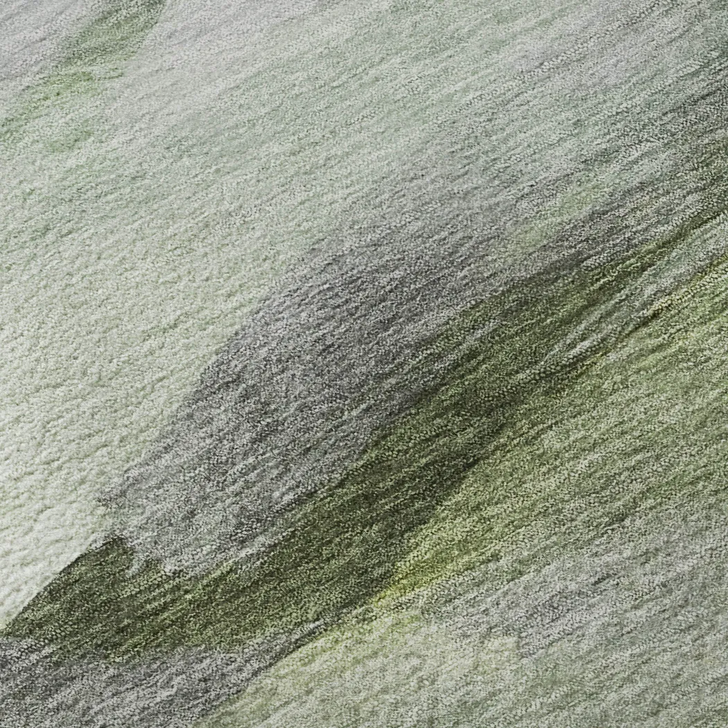 Tridi Green 5' x 8' Machine Washable Rug - Thumbnail - Image 3