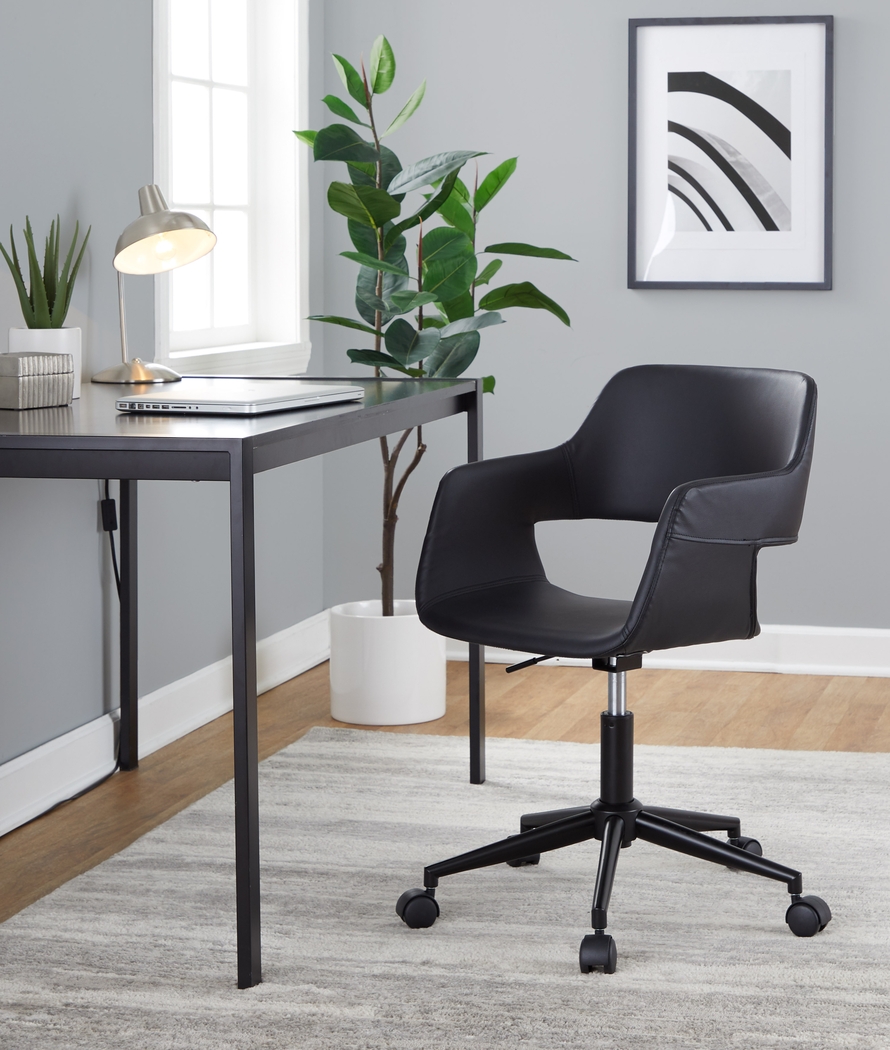 Triece Black Desk Chair - Thumbnail - Image 3