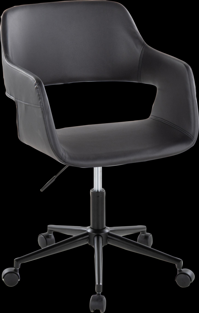 Triece Black Desk Chair - Thumbnail - Image 1