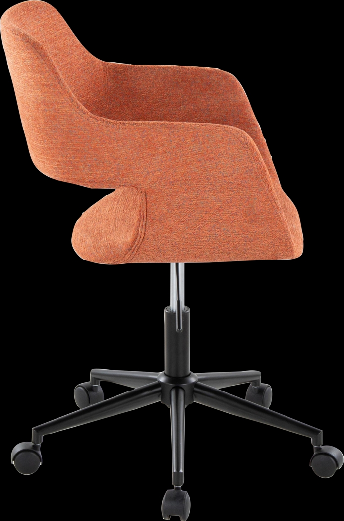Triece Orange Desk Chair - Thumbnail - Image 4