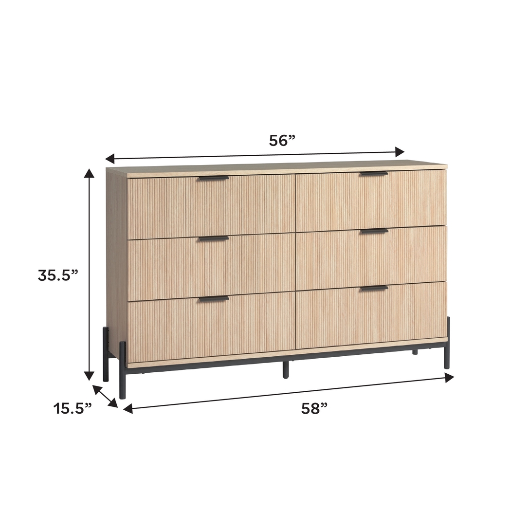Trifford Oak Dresser - Thumbnail - Image 6