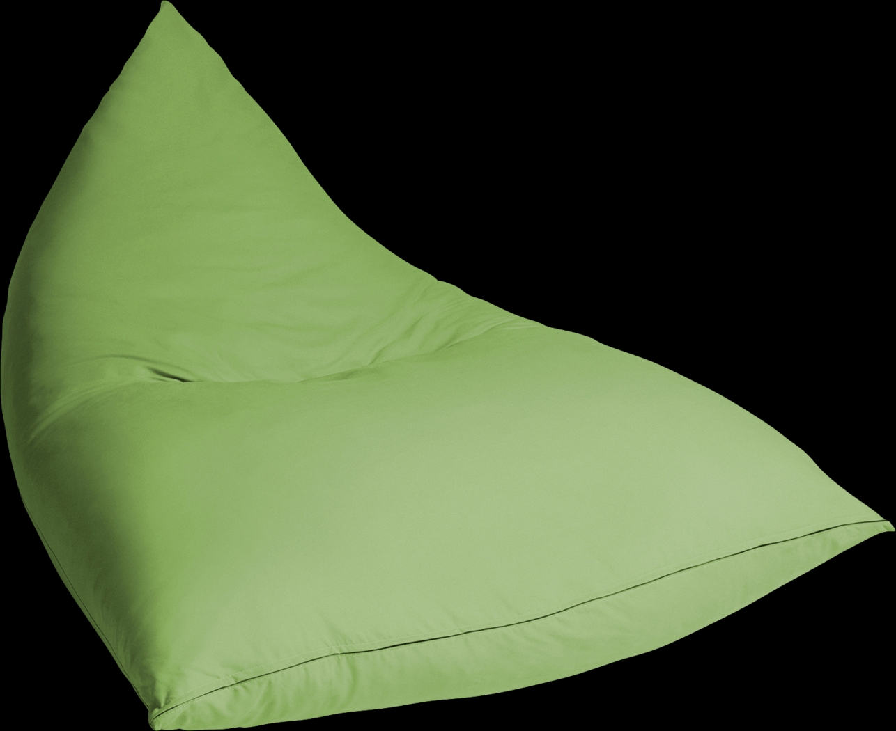 Kids Triform Green Large Bean Bag Chair - Thumbnail - Image 2